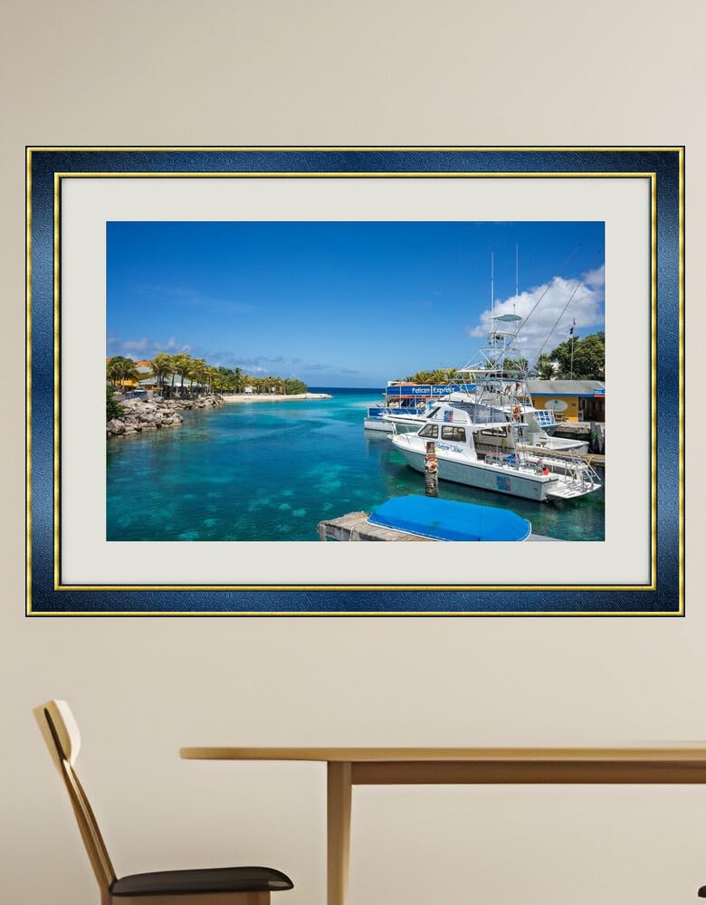 JVERF - JZZH34732 Lagoon Curacao Island Blue| Self-Adhesive